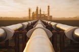 energy pipeline leading to plant