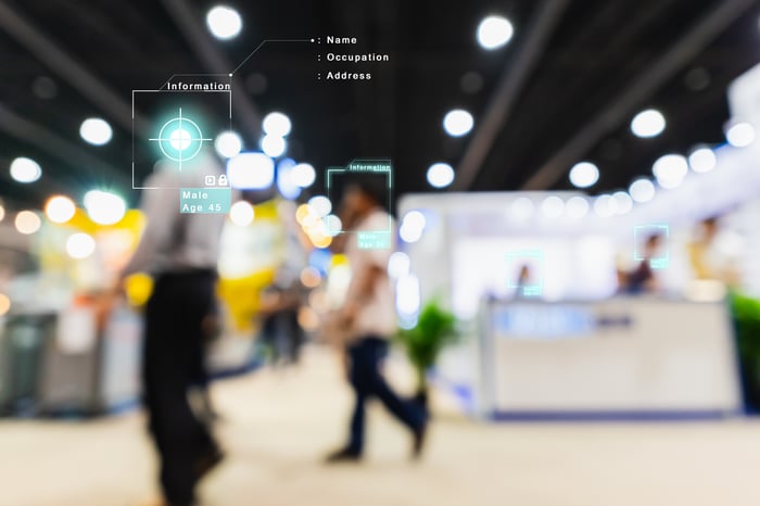 Artificial intelligence gathering information about its surroundings.