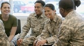 military personnel smiling getty