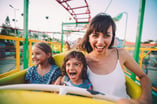 amusement park roller coaster