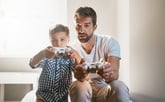 playing video games