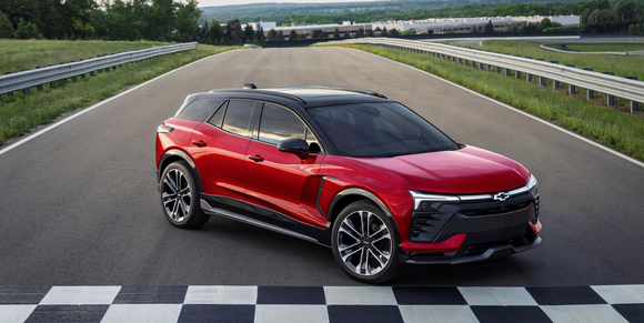 red 2024 Chevrolet Blazer EV.