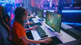 gamers competing at an esports tournament
