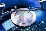 robotic arms with silicon wafers for semiconductor manufacturing