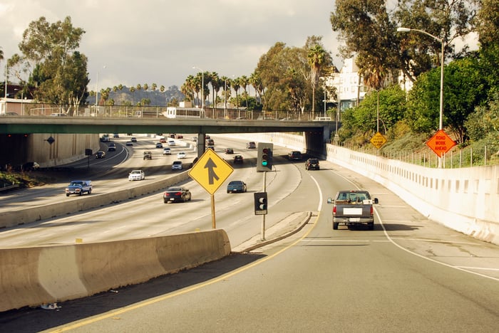 Highway on-ramp.