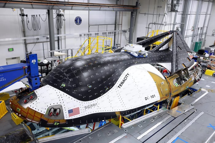 Sierra Space Dream Chaser in the factory. 