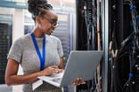 person working in tech