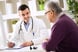 doctor talking to senior man -- patient medical medicine healthcare