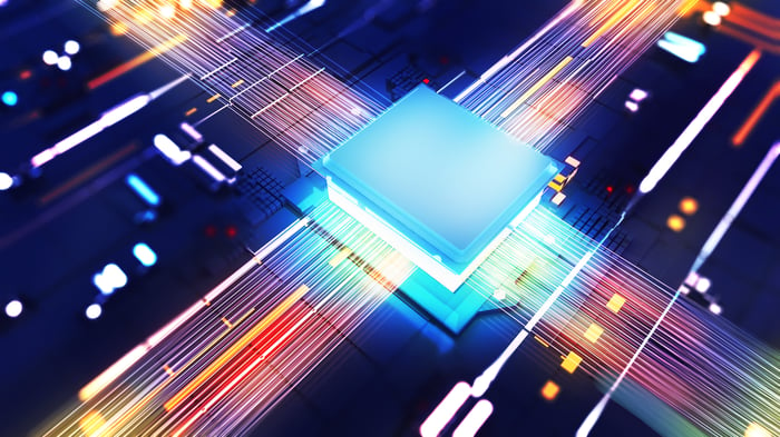 An illustration of a semiconductor.