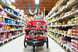 mother shop grocery store stroller toddler child down syndrome disability