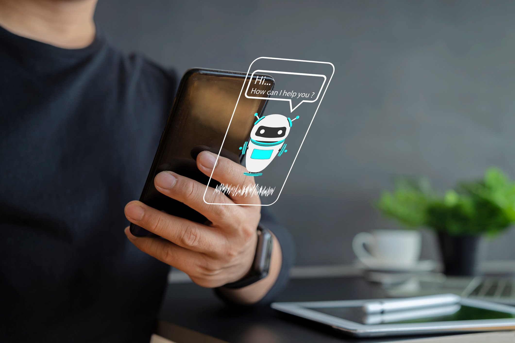 Chatbot-smartphone-person