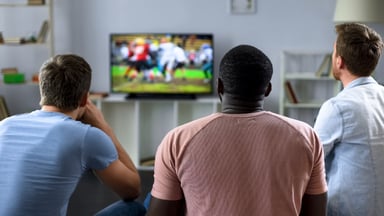 sports football tv watching with friends streaming