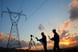 People working on the electrical grid.