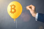 Popping Bitcoin balloon