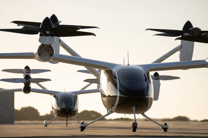 Joby's S4 eVTOL aircraft.