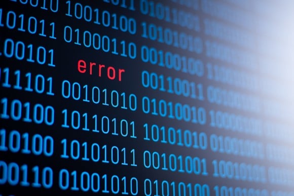 Computer code on a screen