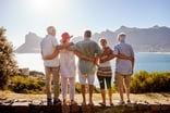 Group of seniors visiting a tourist spot.
