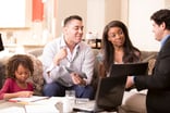 A family meeting with an advisor.