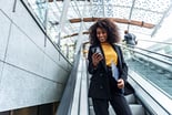 Person looking at a phone