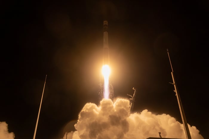 Rocket Lab Ororatech mission launch photo from March 27 2025.