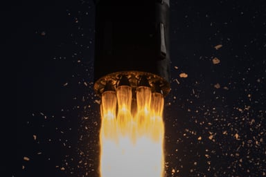 11.25.2024 Close-up view if engine firing at Electron rocket launch from LC-1 in New Zealand IS Rocket Lab.