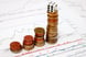 stock chart coins and gambling dice