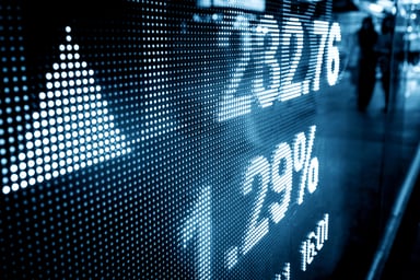 Nasdaq SP 500 Dow Jones Stock Quote Digital Ticker Board Stock Exchange Getty
