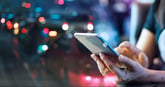 fintech payment app hands smartphone