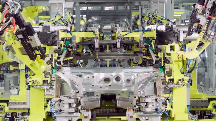 Electric vehicle production facility.