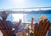 chilling with drinks on a cruise