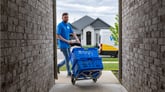 Walmart delivery person with order
