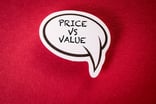 24_08_13 A thought bubble with the words price versus value in it _MF Dload Getty - price value valuing a stock valuation research-1200x800-5b2df79