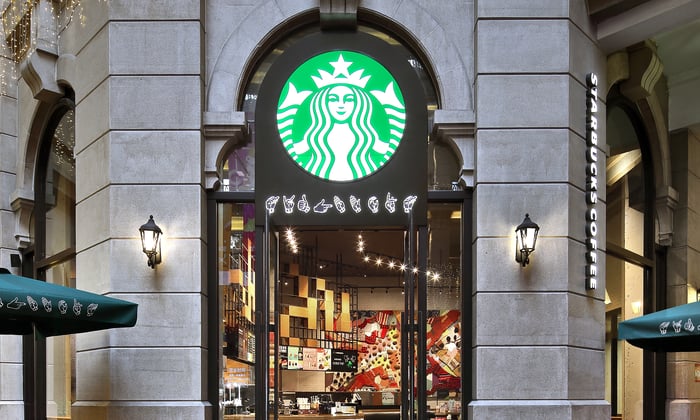 A Starbucks coffee shop.