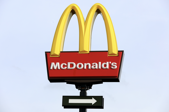 A McDonald's sign.