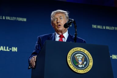 President Donald Trump WH Photo AI Summit Joyce N Boghosian