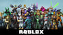 Group of fantastical avatars over company name ROBLOX IS Roblox