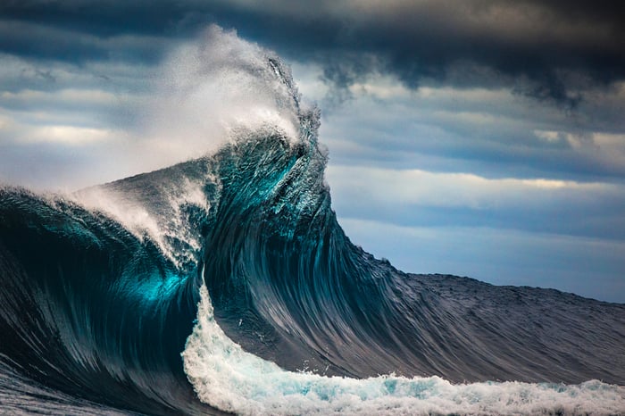 A giant wave.