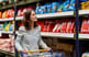 woman shopping in supermarket