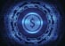 digital dollar sign surrounded by binary code -- cryptocurrency digital virtual currency bitcoin blockchain