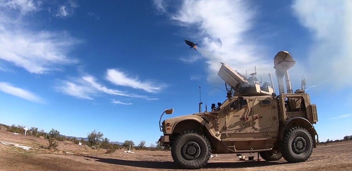 Coyote Missile Launch. 