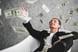 rich, millionaire, billionaire raining money