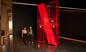 large netflix logo sculpture in lobby of office building_Netflix