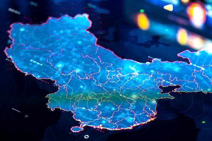 Map of China.