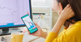GettyImages-woman stock chart down app buy