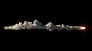A rocket on its trajectory