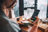 smartphone charts and coffee 1368207267