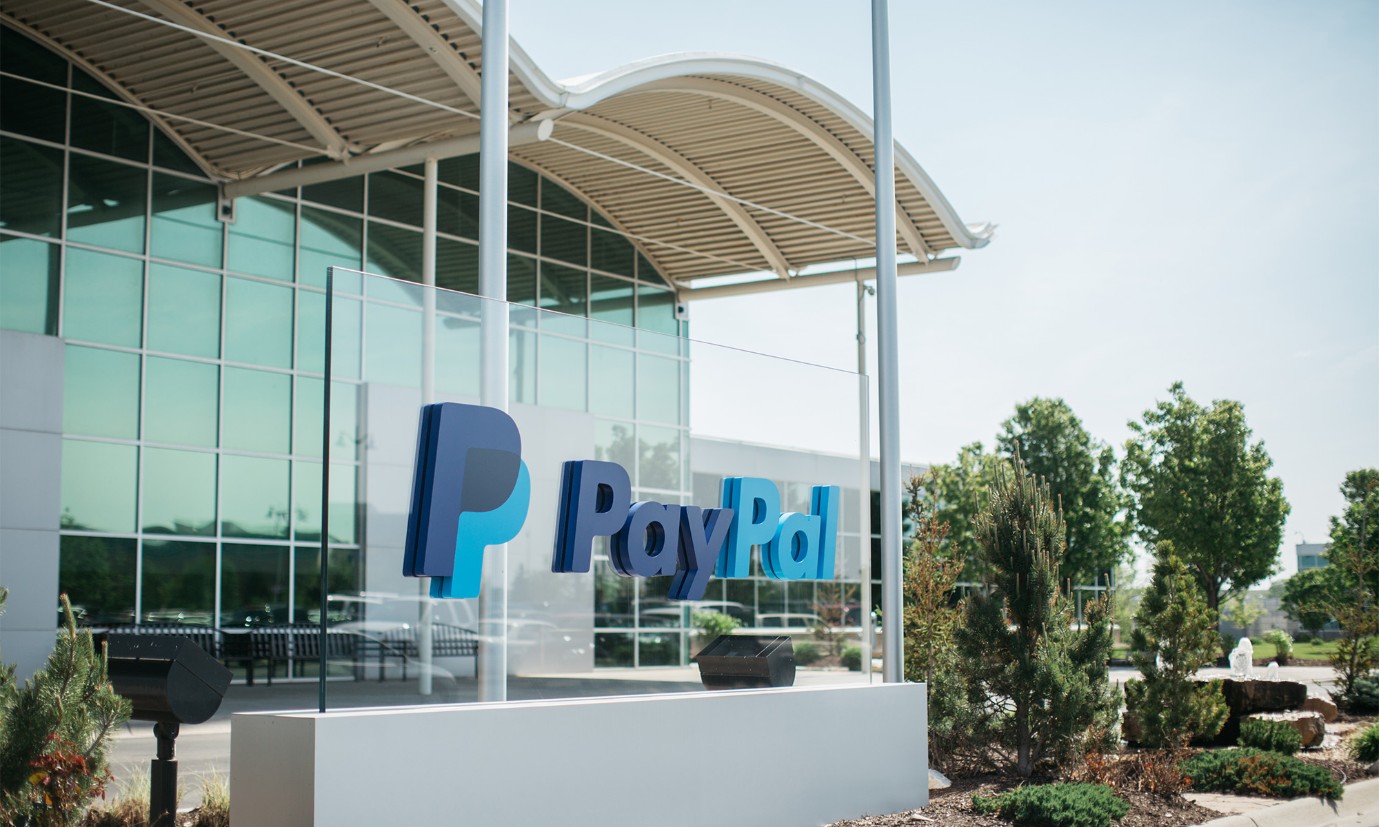 omaha office with PayPal Logo sign on outside_PayPal
