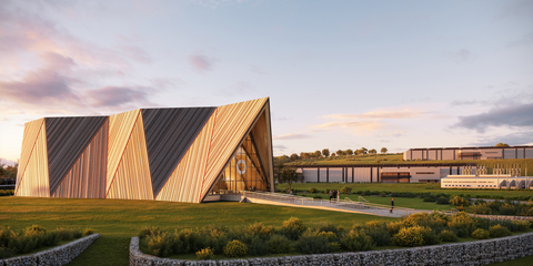 Rendering of an Oklo Aurora powerhouse. 