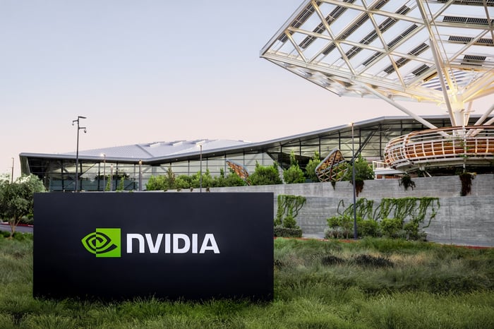 A sign that says "Nvidia".