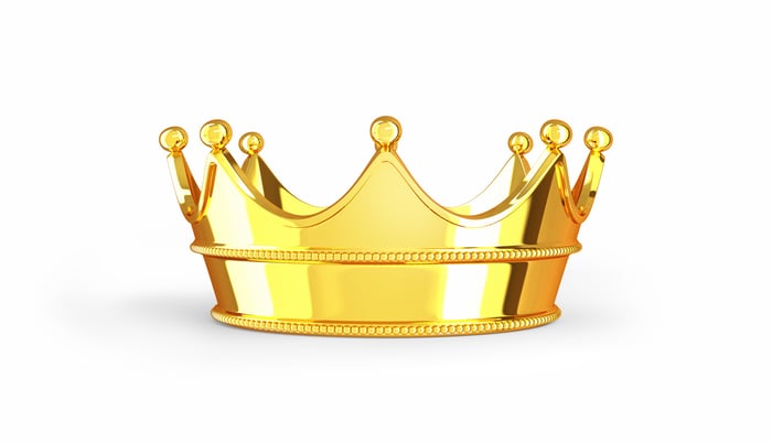 Gold crown.